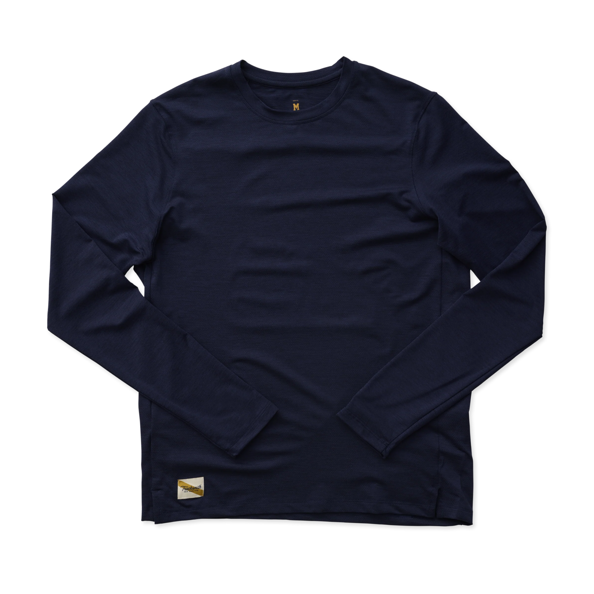 Tracksmith Men's Long Sleeve Session Tee - Navy - Interval Running