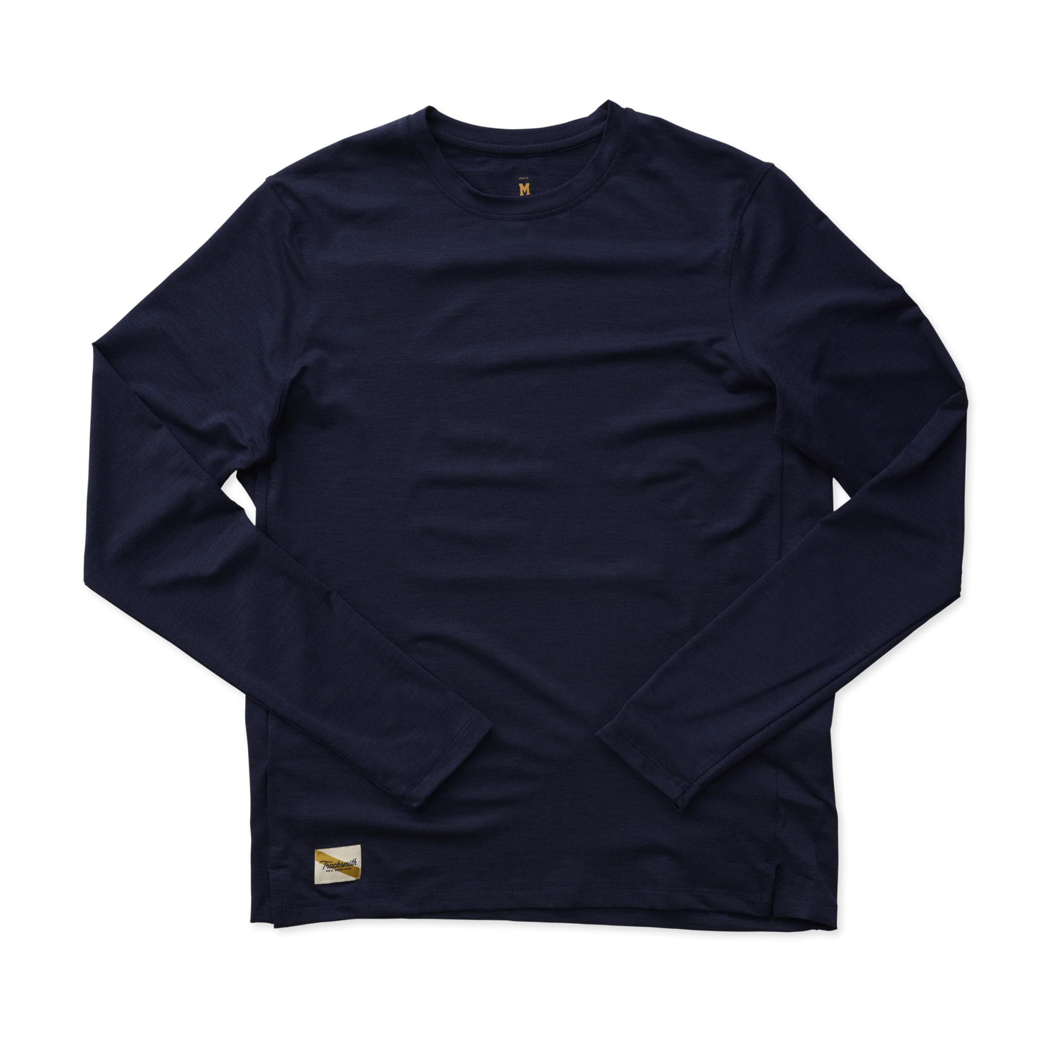 Tracksmith Men's Long Sleeve Session Tee - Navy - Interval Running