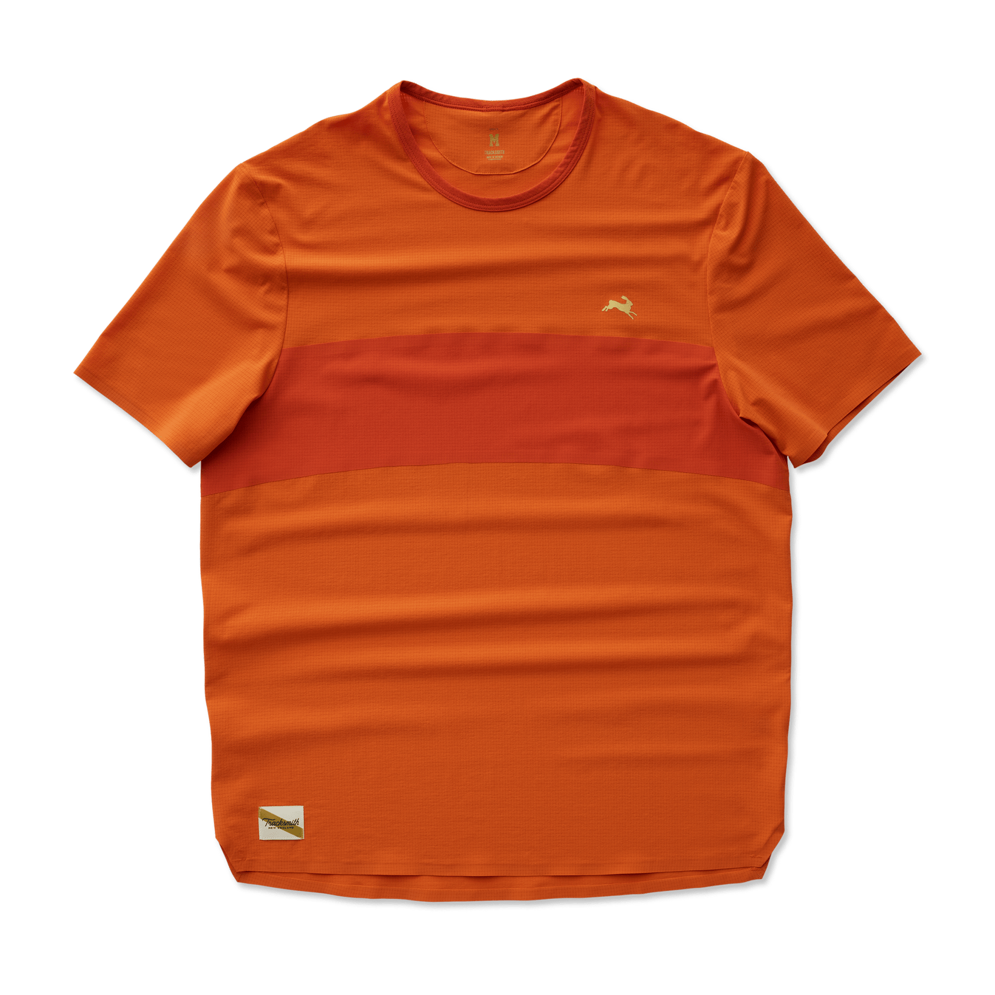 Tracksmith Men's Meridian Short Sleeve – Orangeade / Red Clay - Interval Running