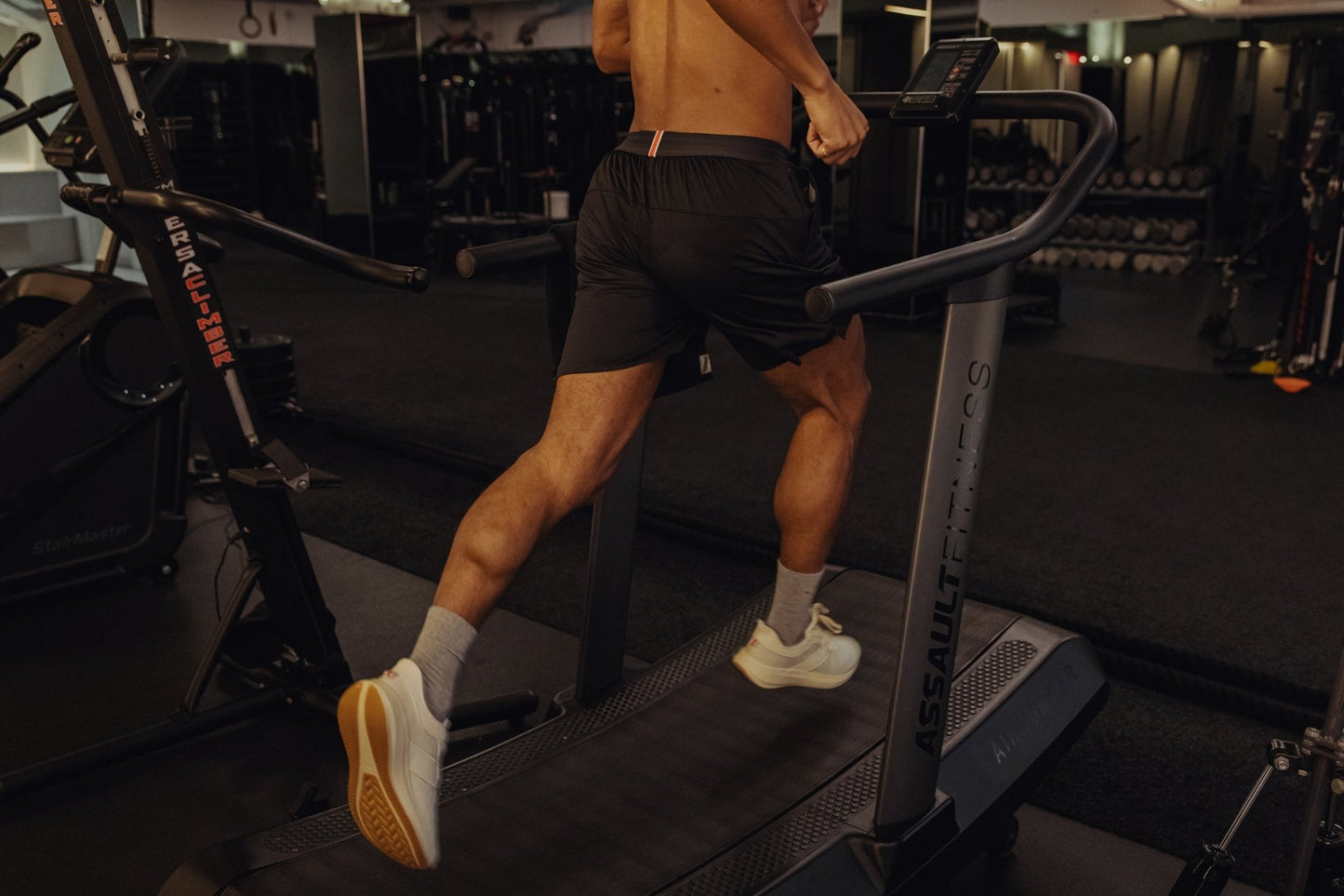 Tracksmith Men's Session 2 - in - 1 Shorts - Black - Interval Running