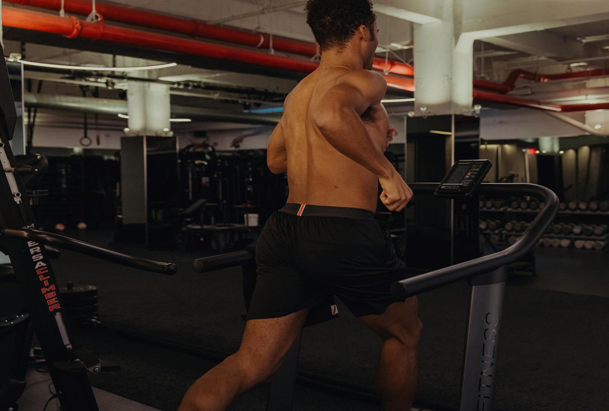 Tracksmith Men's Session 2 - in - 1 Shorts - Black - Interval Running