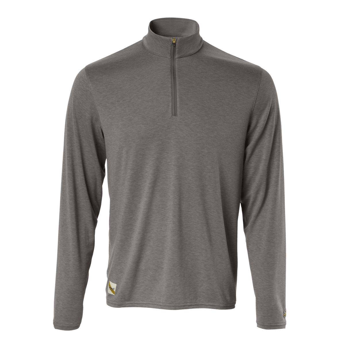 Tracksmith Men's Session Quarter Zip - Brushed Nickel - Interval Running