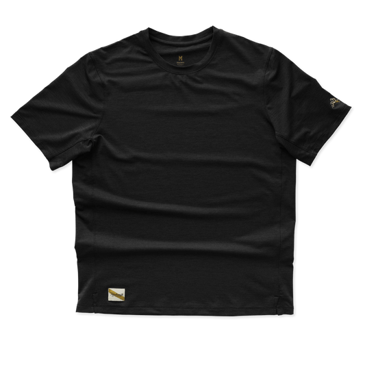Tracksmith Men's Session Tee - Black - Interval Running