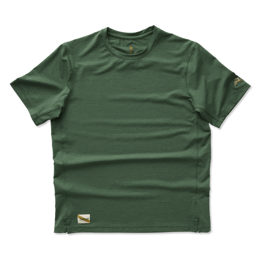 Tracksmith Men's Session Tee - Emerald - Interval Running