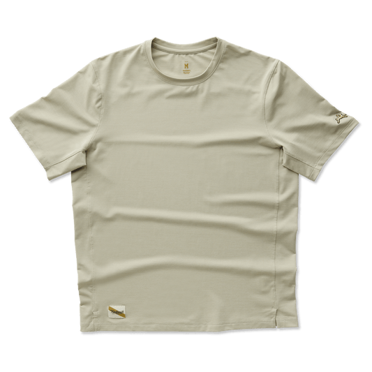 Tracksmith Men's Session Tee - Moss Gray - Interval Running