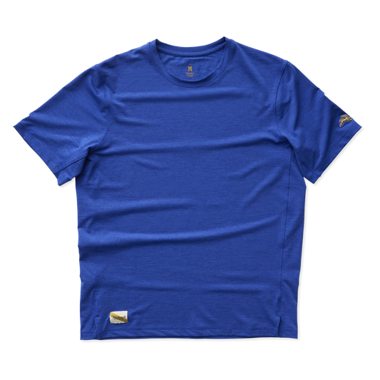 Tracksmith Men’s Session Tee - Royal Blue - Interval Running