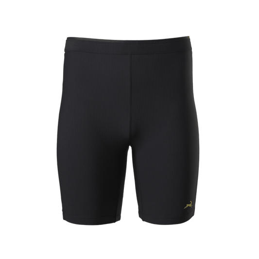 Tracksmith Men's Twilight Half Tights – Black – Lined - Interval Running