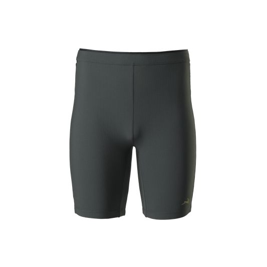Tracksmith Men's Twilight Half Tights – Urban / Black – Lined - Interval Running