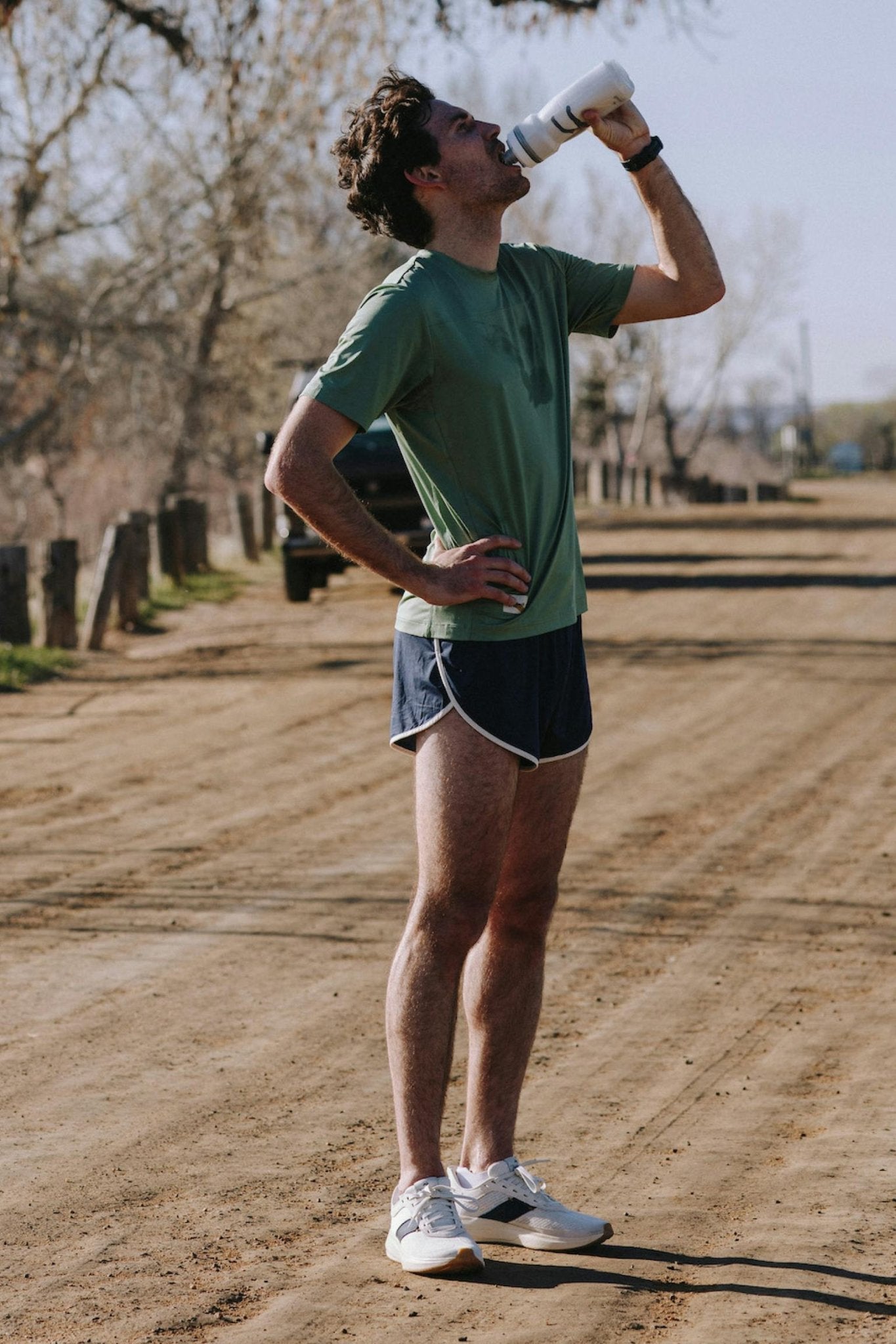 Tracksmith Men's Twilight Split Shorts – Navy - Interval Running