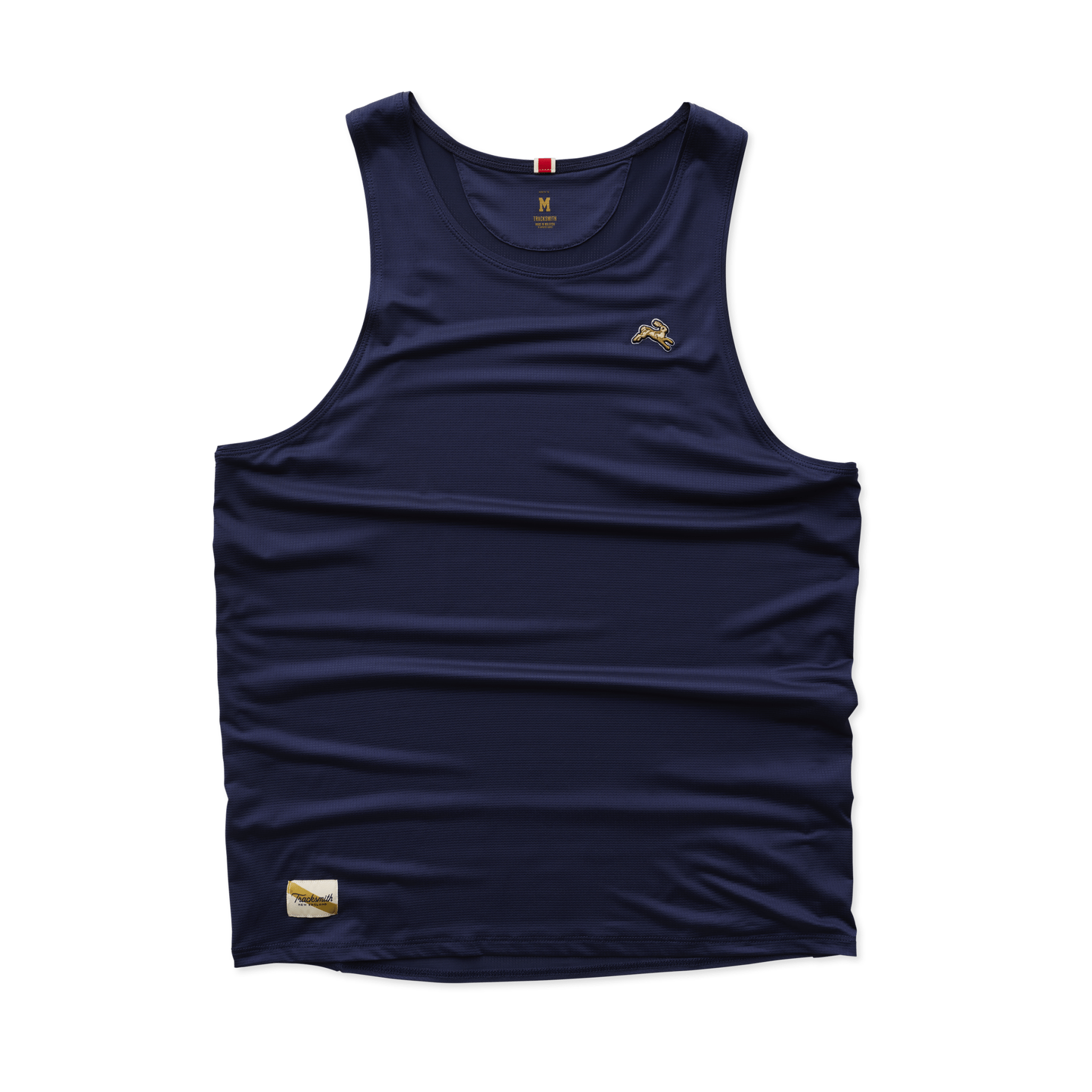 Tracksmith Men's Twilight Tank – Navy - Interval Running