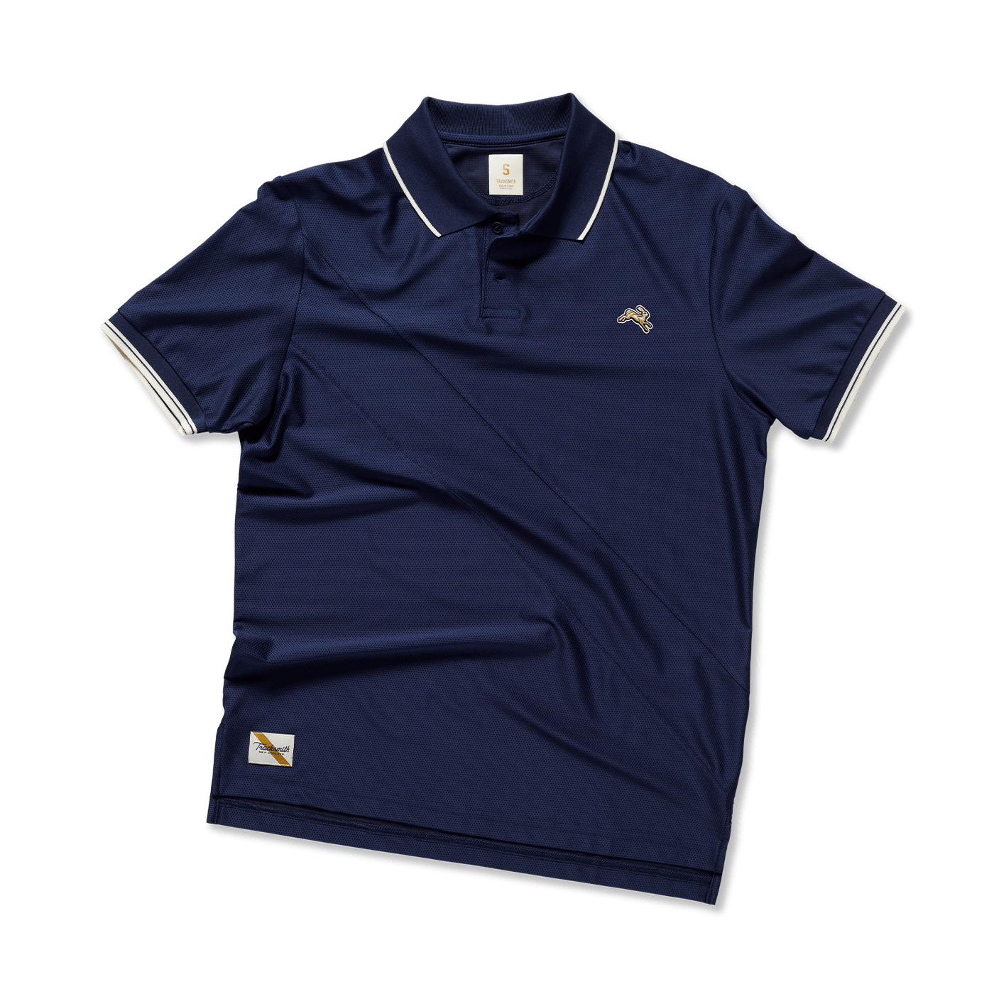 Tracksmith Men’s Van Cortlandt Polo – Navy - Interval Running