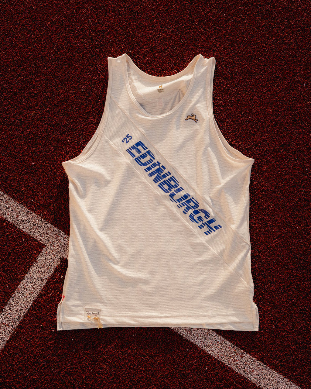 Tracksmith Men's Van Cortlandt Singlet - Edinburgh '25 - Interval Running