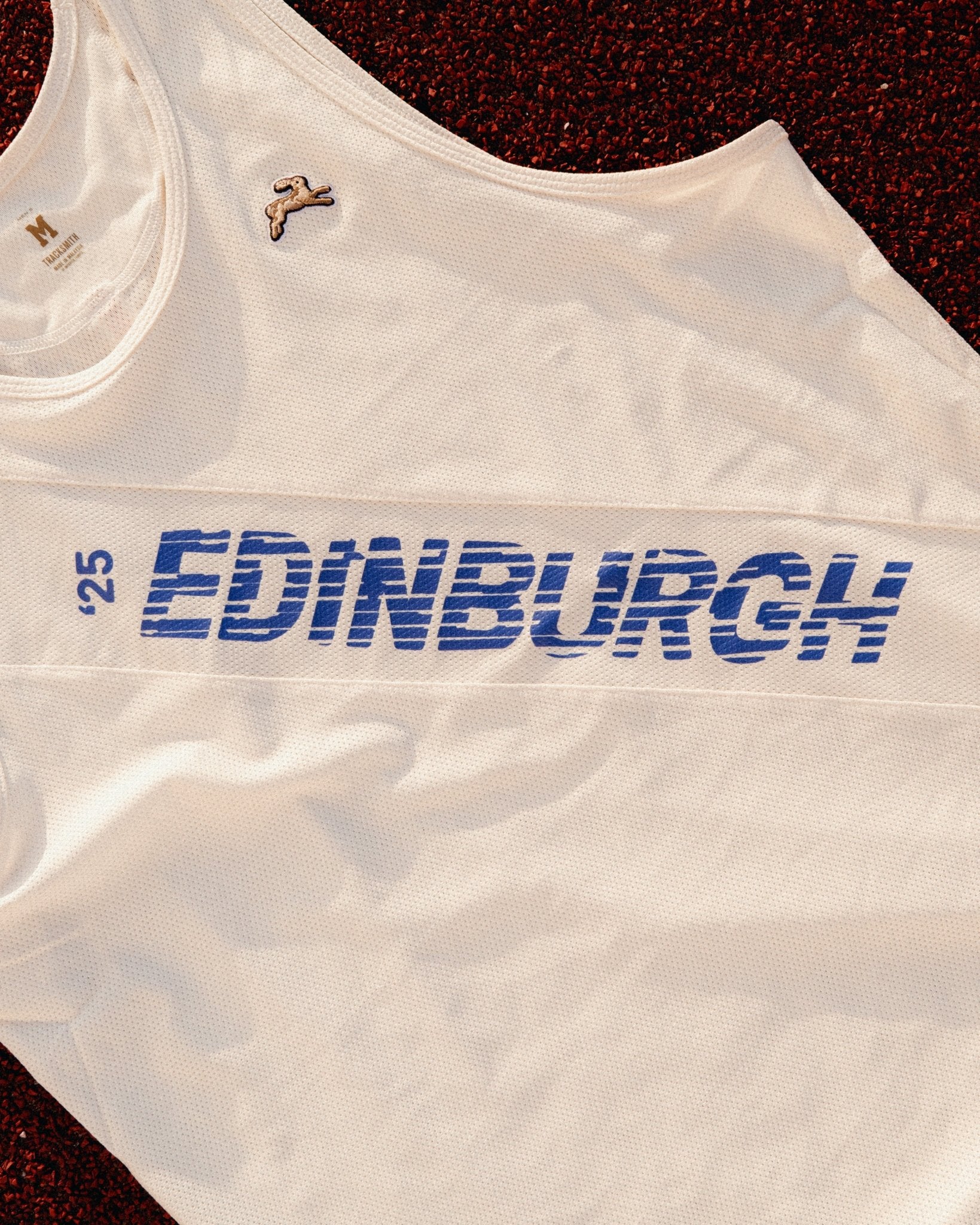 Tracksmith Men's Van Cortlandt Singlet - Edinburgh '25 - Interval Running