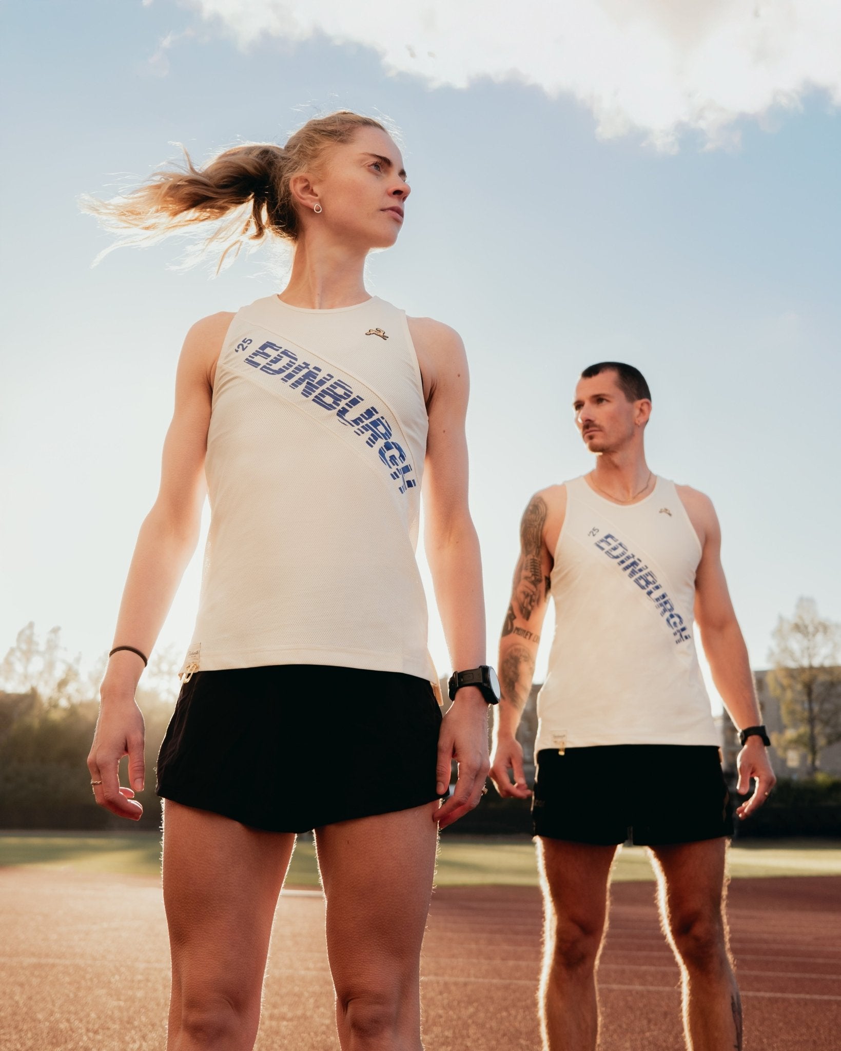 Tracksmith Men's Van Cortlandt Singlet - Edinburgh '25 - Interval Running