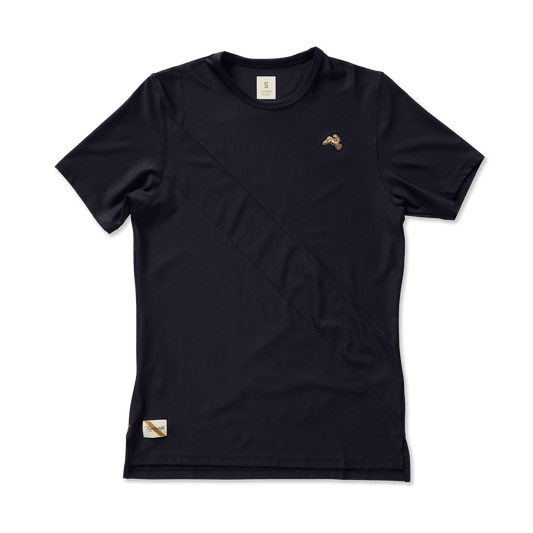 Tracksmith Men's Van Cortlandt Tee - Black - Interval Running