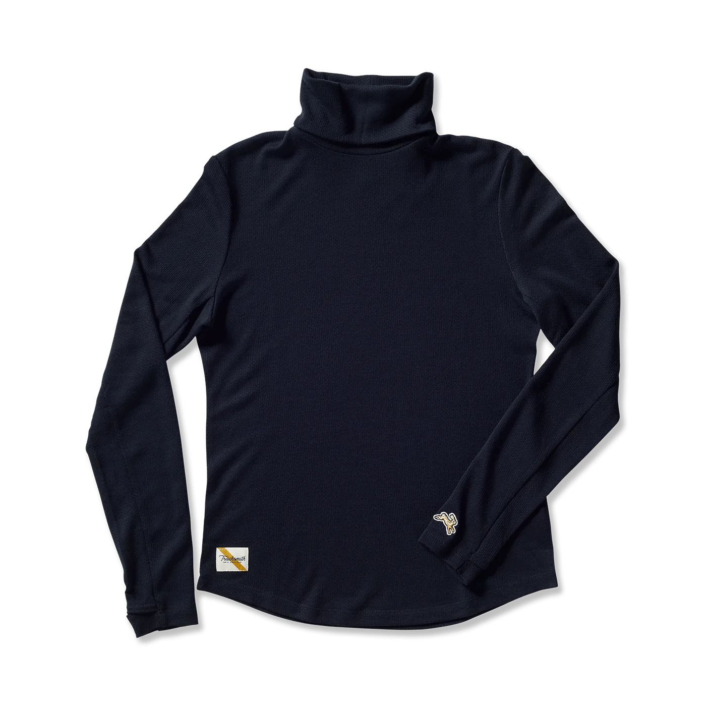 Tracksmith Women's Fells Turtleneck - Black - Interval Running