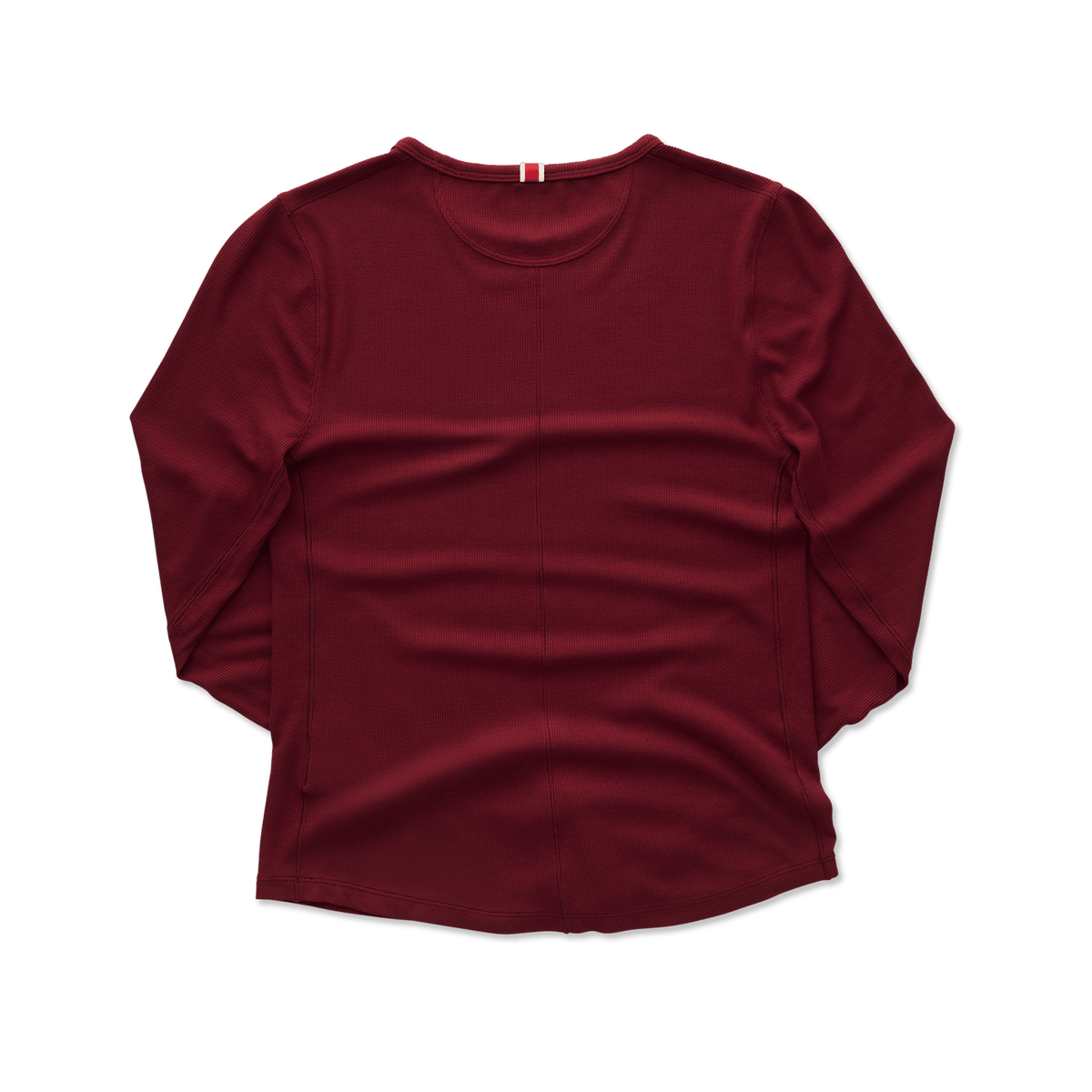 Tracksmith Women's Fieldhouse Rib Long Sleeve – Cabernet - Interval Running