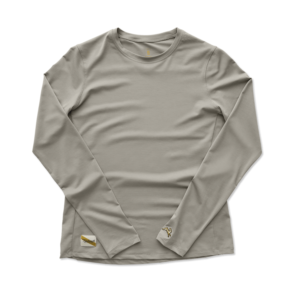 Tracksmith Women's Long Sleeve Session Tee – Dove - Interval Running