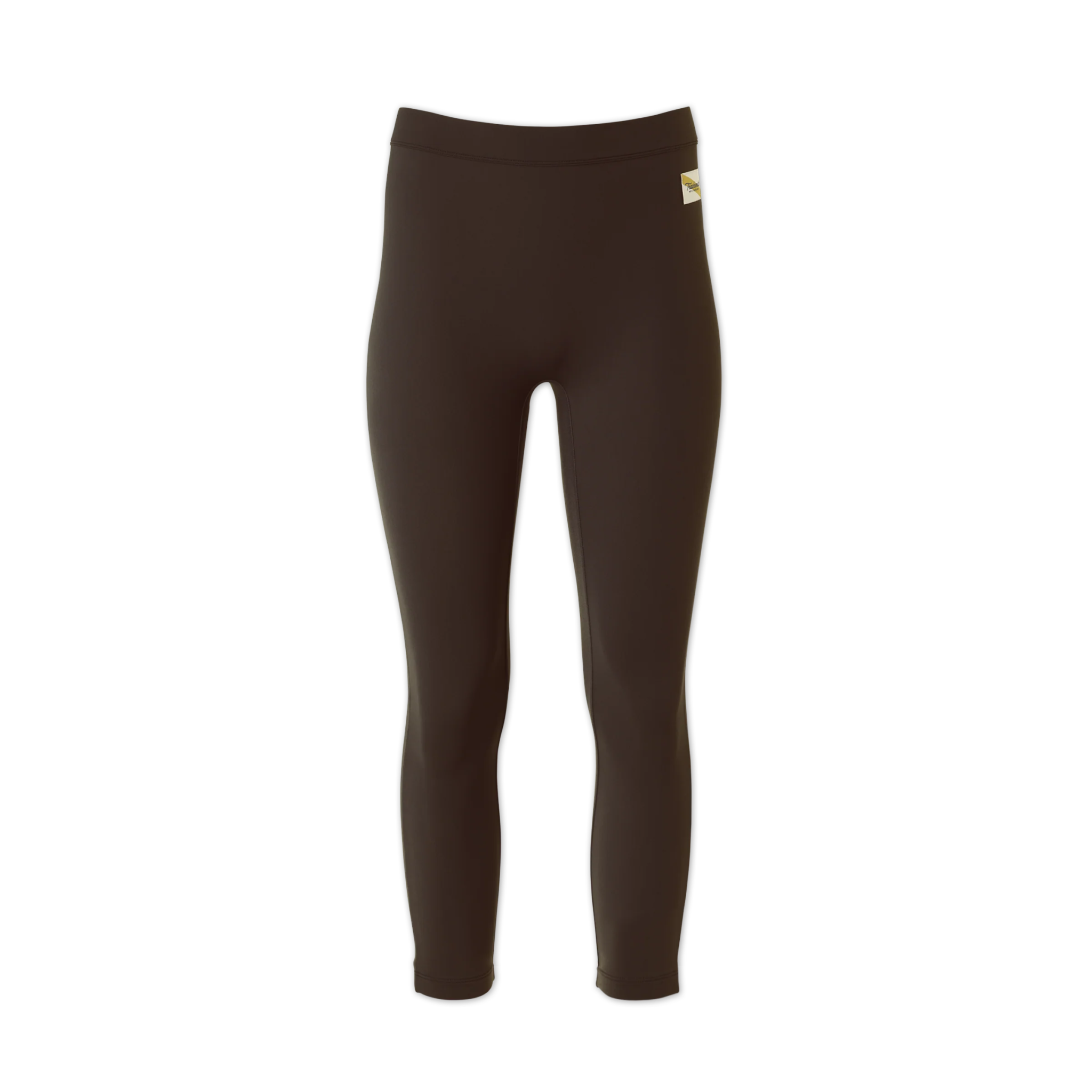 Tracksmith Women's Turnover Crop Tights - Espresso - Interval Running