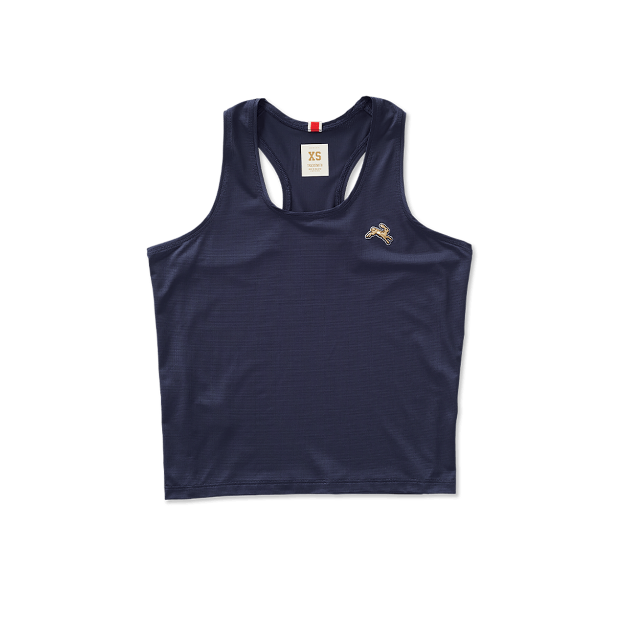 Tracksmith Women's Twilight Crop Tank – Navy - Interval Running