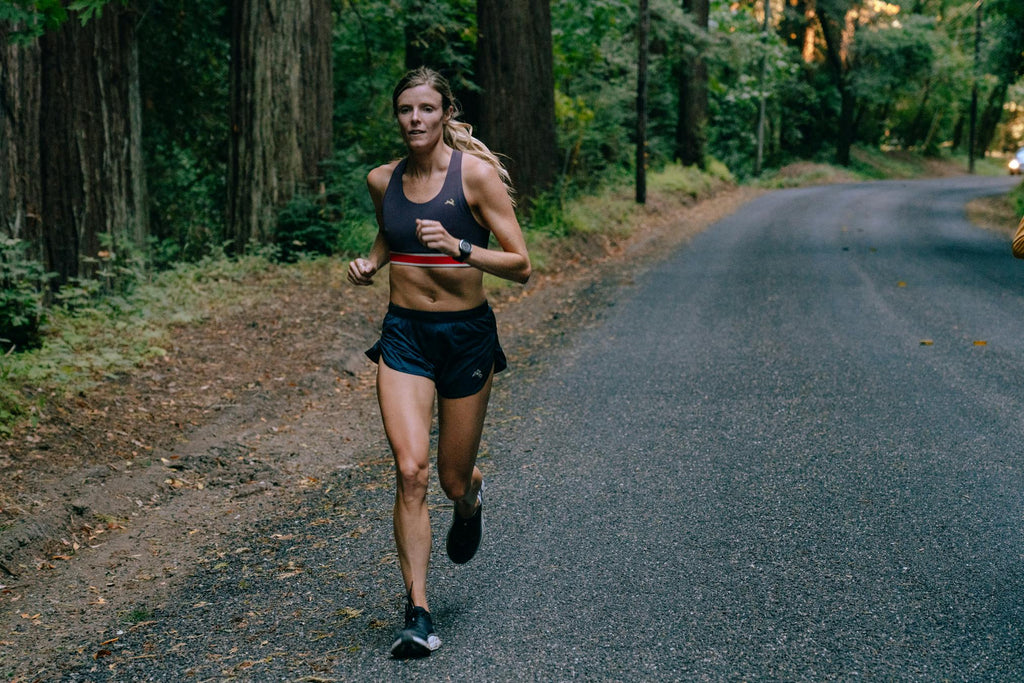Tracksmith Women's Twilight Split Shorts – Navy - Interval Running