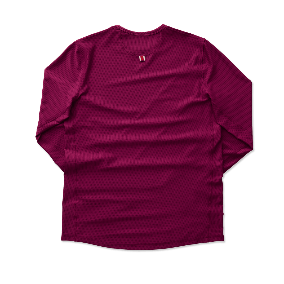 Tracksmith Women's Van Cortlandt Long Sleeve Tee - Raspberry / Ivory - Interval Running