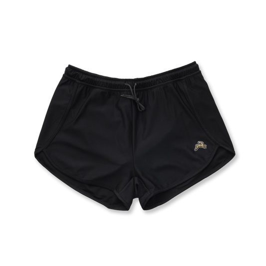Tracksmith Women's Van Cortlandt Shorts - Black - Interval Running