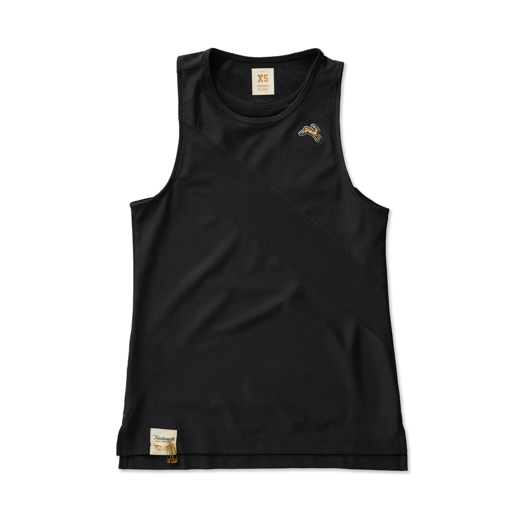 Tracksmith Women's Van Cortlandt Singlet - Black - Interval Running