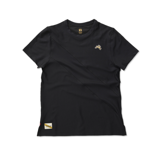 Tracksmith Women's Van Cortlandt Tee - Black - Interval Running