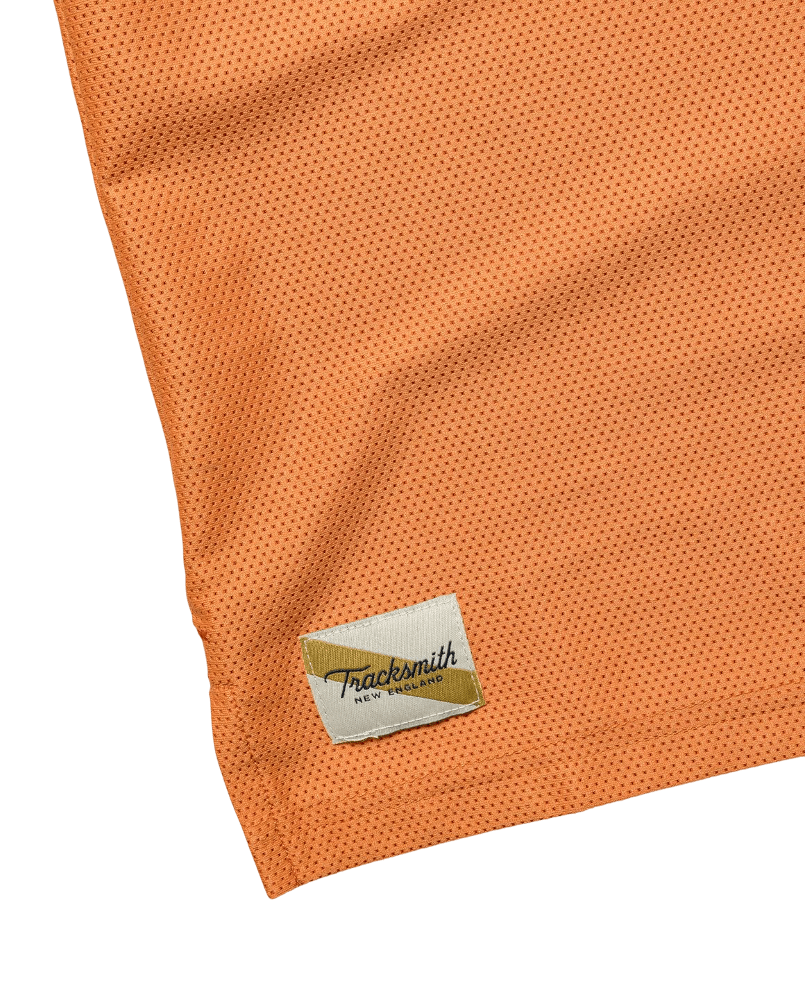 Tracksmith Women's Van Cortlandt Tee – Coral Gold / High Rise - Interval Running