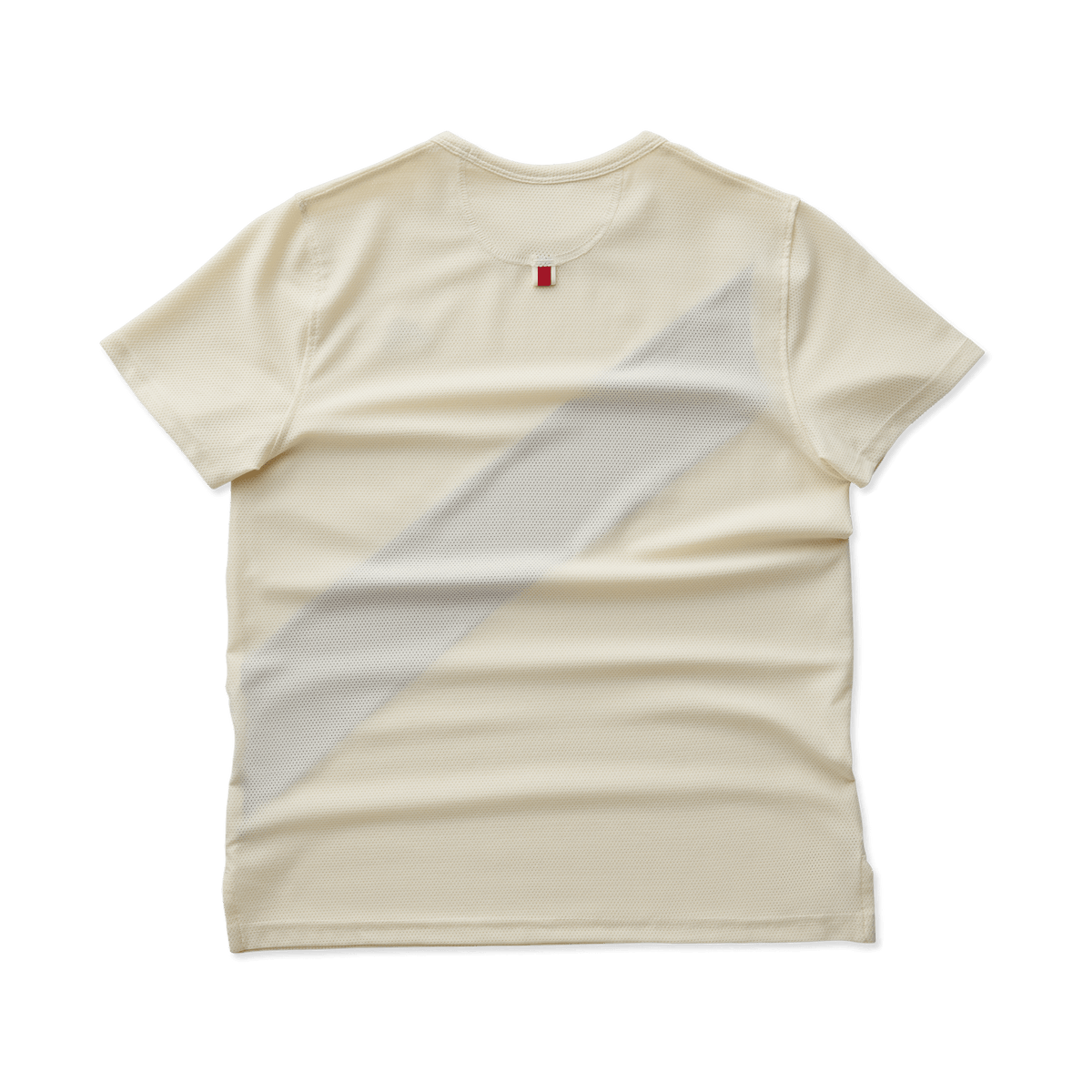 Tracksmith Women's Van Cortlandt Tee - Ivory / Raspberry - Interval Running