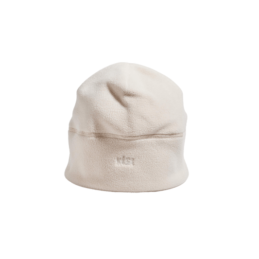 VÅGA Fleece Beanie – Ecru - Interval Running