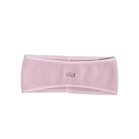 VÅGA Fleece Headband – Dusky Rose - Interval Running