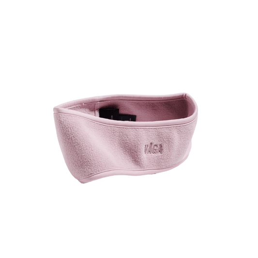 VÅGA Fleece Headband – Dusky Rose - Interval Running