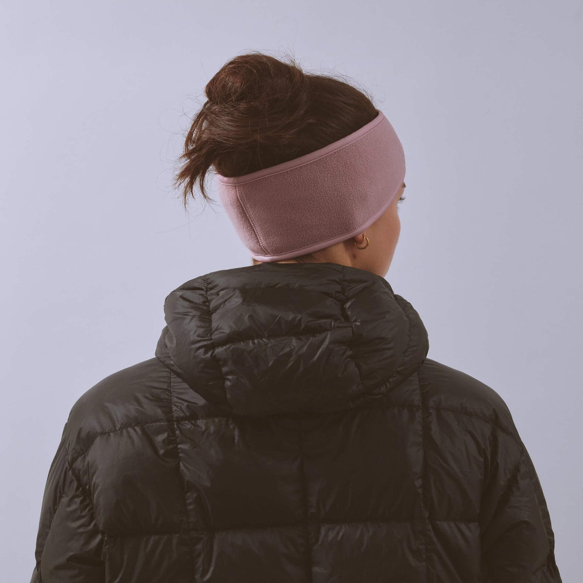 VÅGA Fleece Headband – Dusky Rose - Interval Running