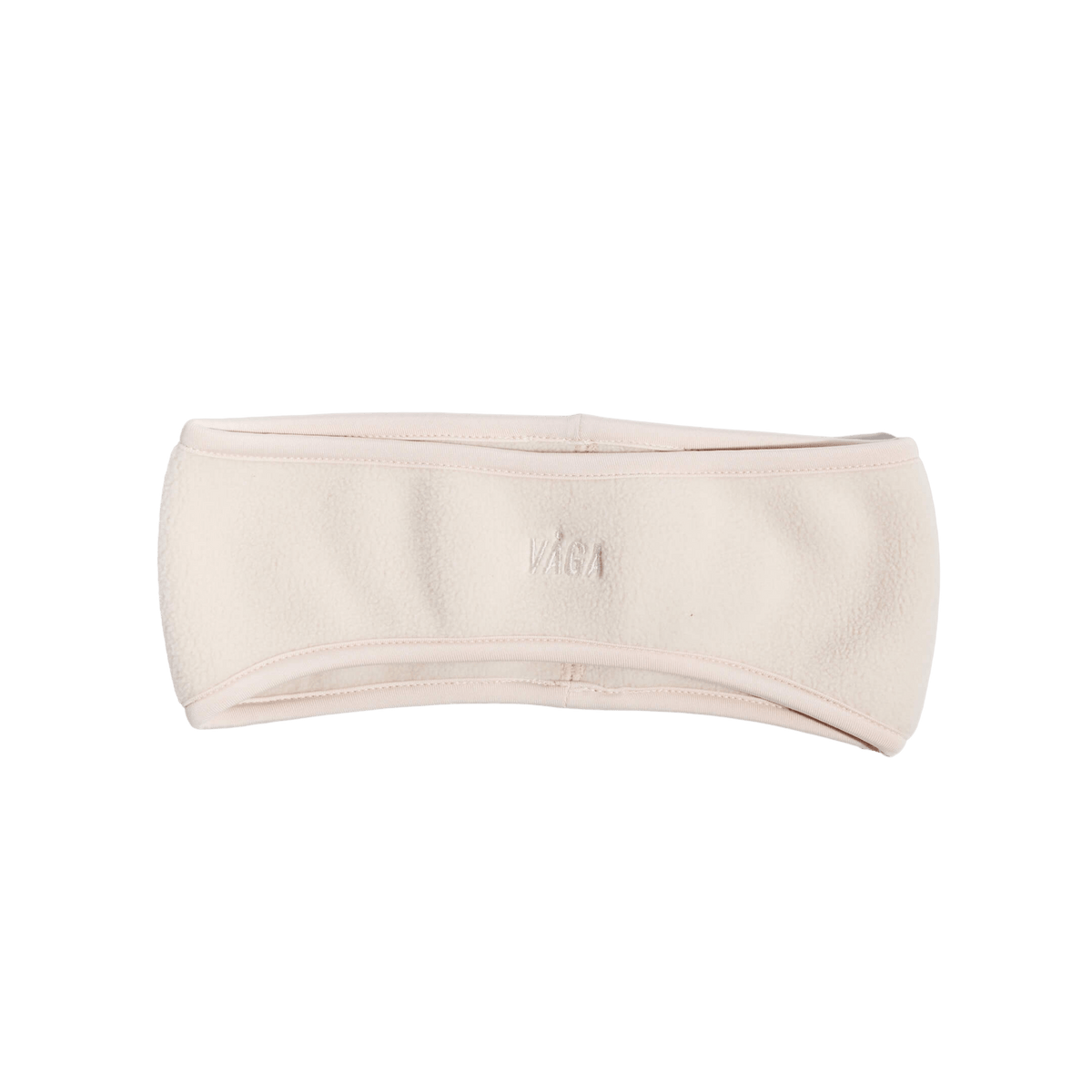 VÅGA Fleece Headband – Ecru - Interval Running