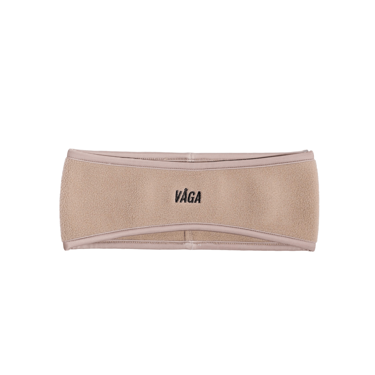 VÅGA Fleece Headband – Taupe - Interval Running