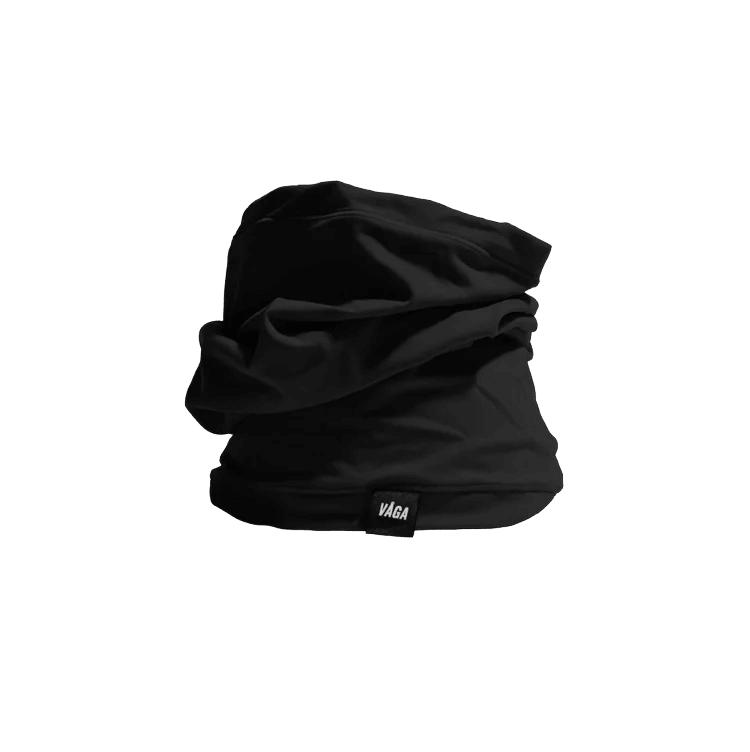 VÅGA Jersey Lightweight Neck Gaiter - Black / Charcoal - Interval Running