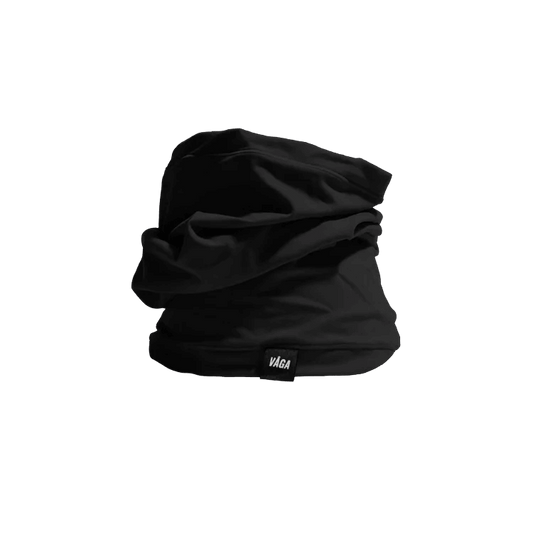 VÅGA Jersey Lightweight Neck Gaiter - Black / Charcoal - Interval Running