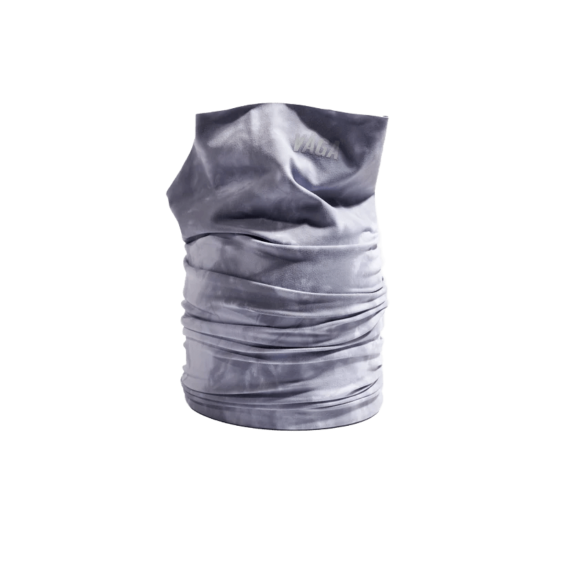 VÅGA Jersey Lightweight Neck Gaiter - Dark Grey / Light Grey - Interval Running