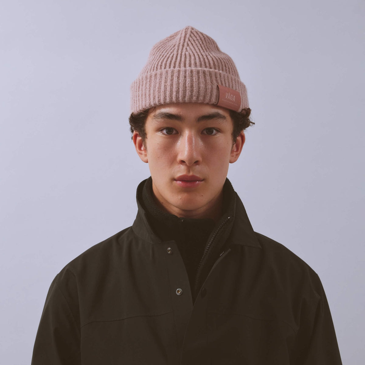 VÅGA Midweight Beanie – Dusky Rose - Interval Running