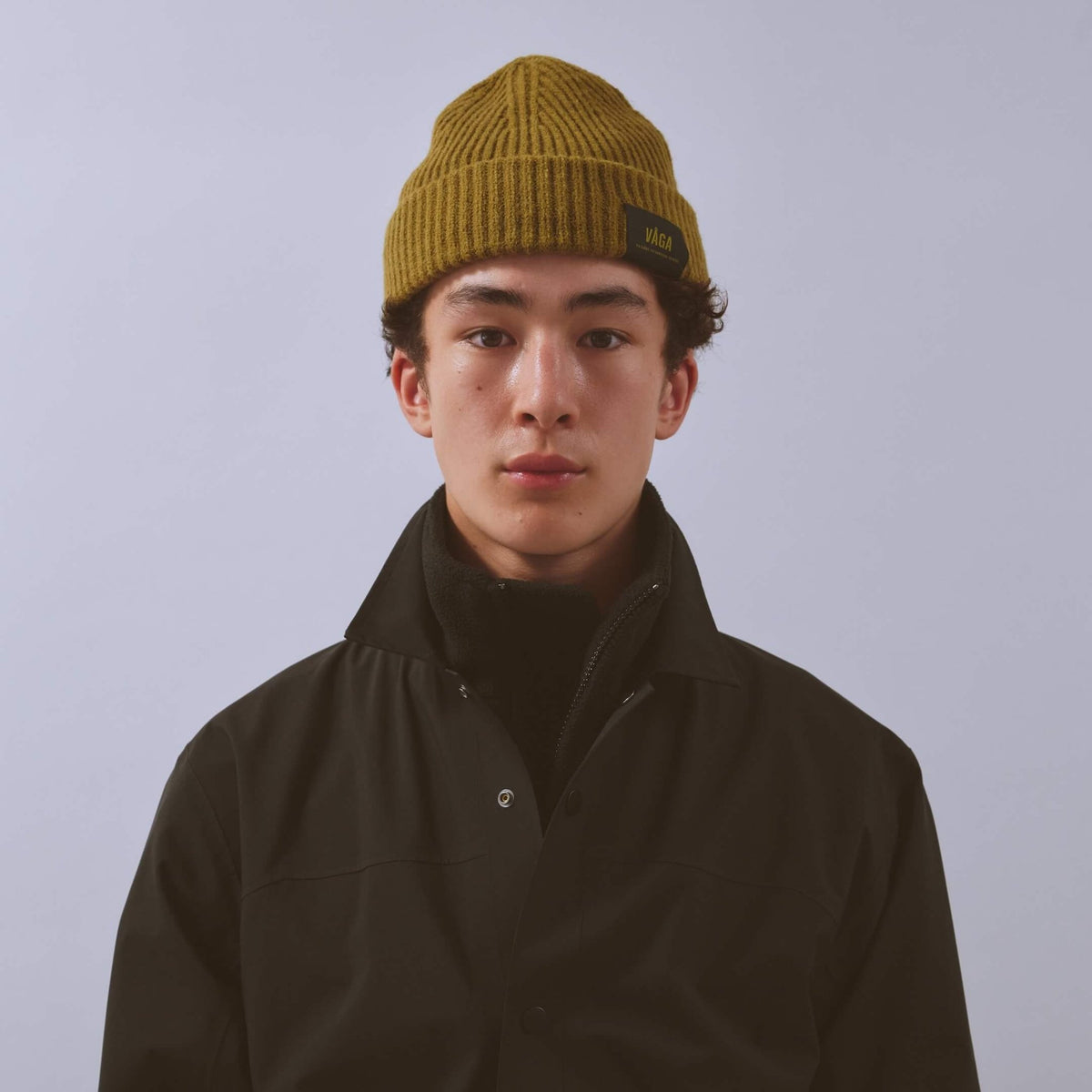 VÅGA Midweight Beanie – Moss Green - Interval Running