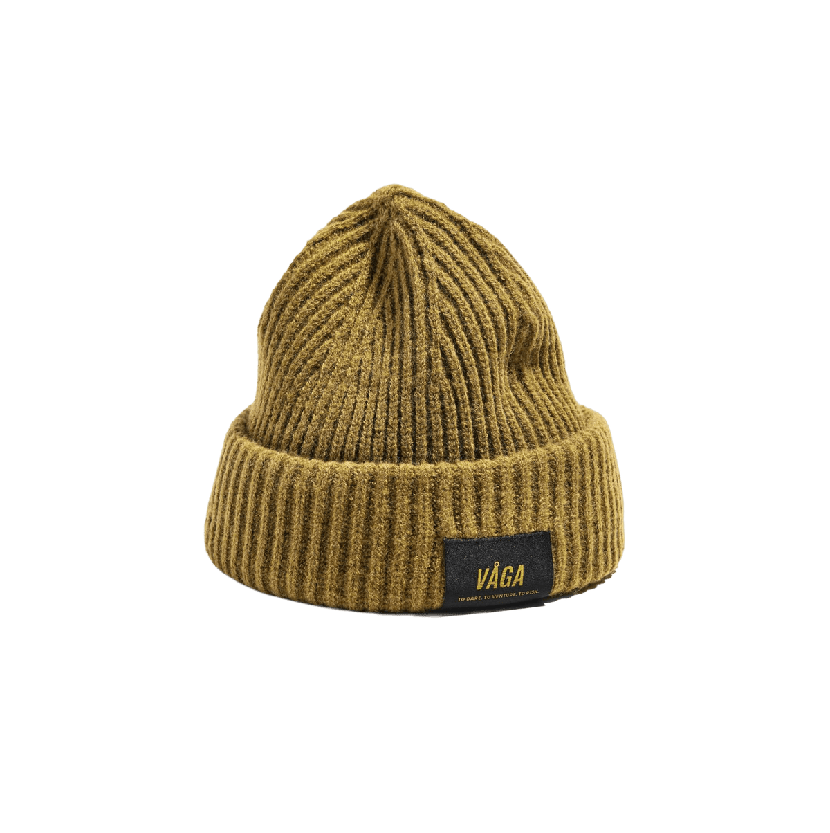 VÅGA Midweight Beanie – Moss Green - Interval Running