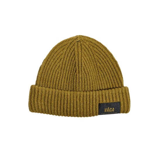 VÅGA Midweight Beanie – Moss Green - Interval Running