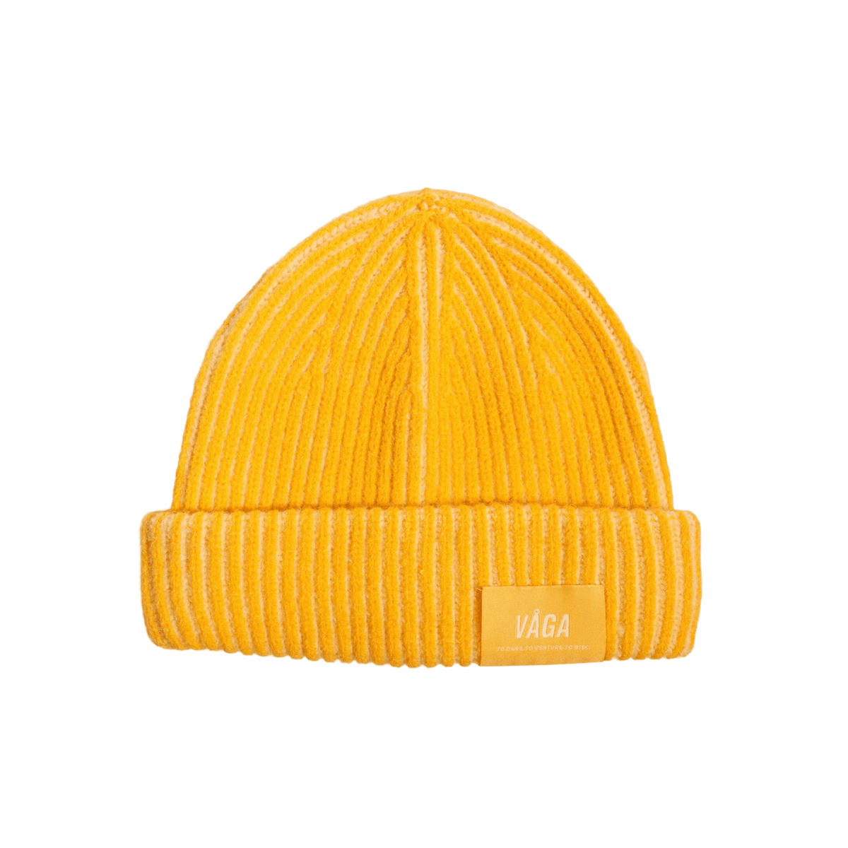 VÅGA Midweight Beanie – Pale Lemon / Yellow - Interval Running