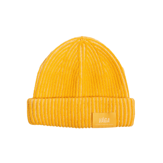 VÅGA Midweight Beanie – Pale Lemon / Yellow - Interval Running