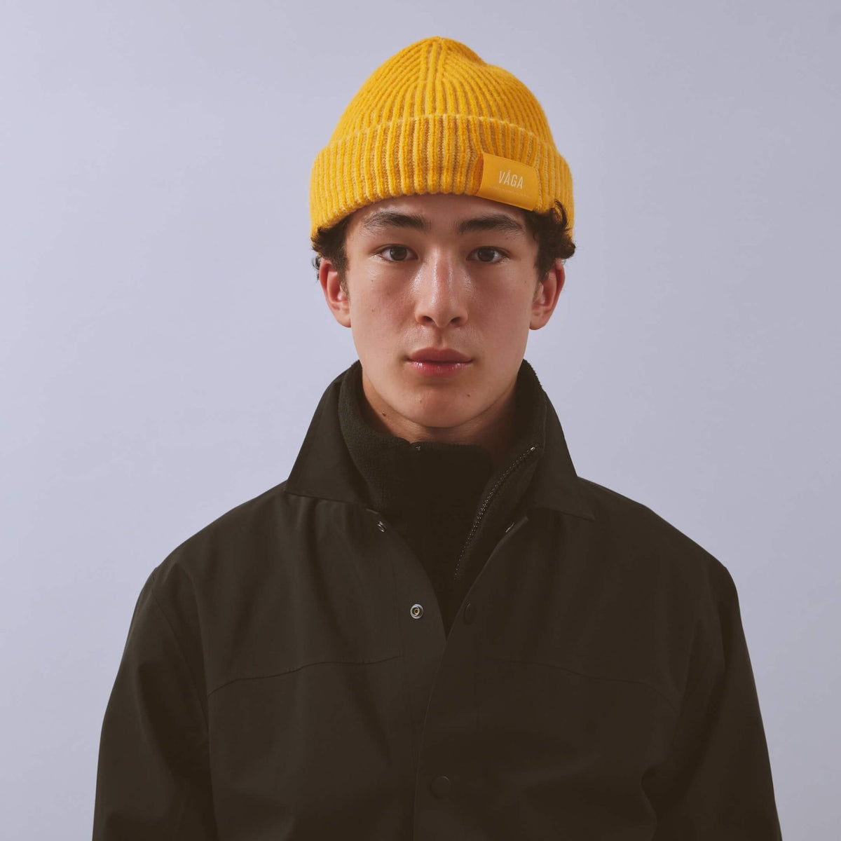 VÅGA Midweight Beanie – Pale Lemon / Yellow - Interval Running