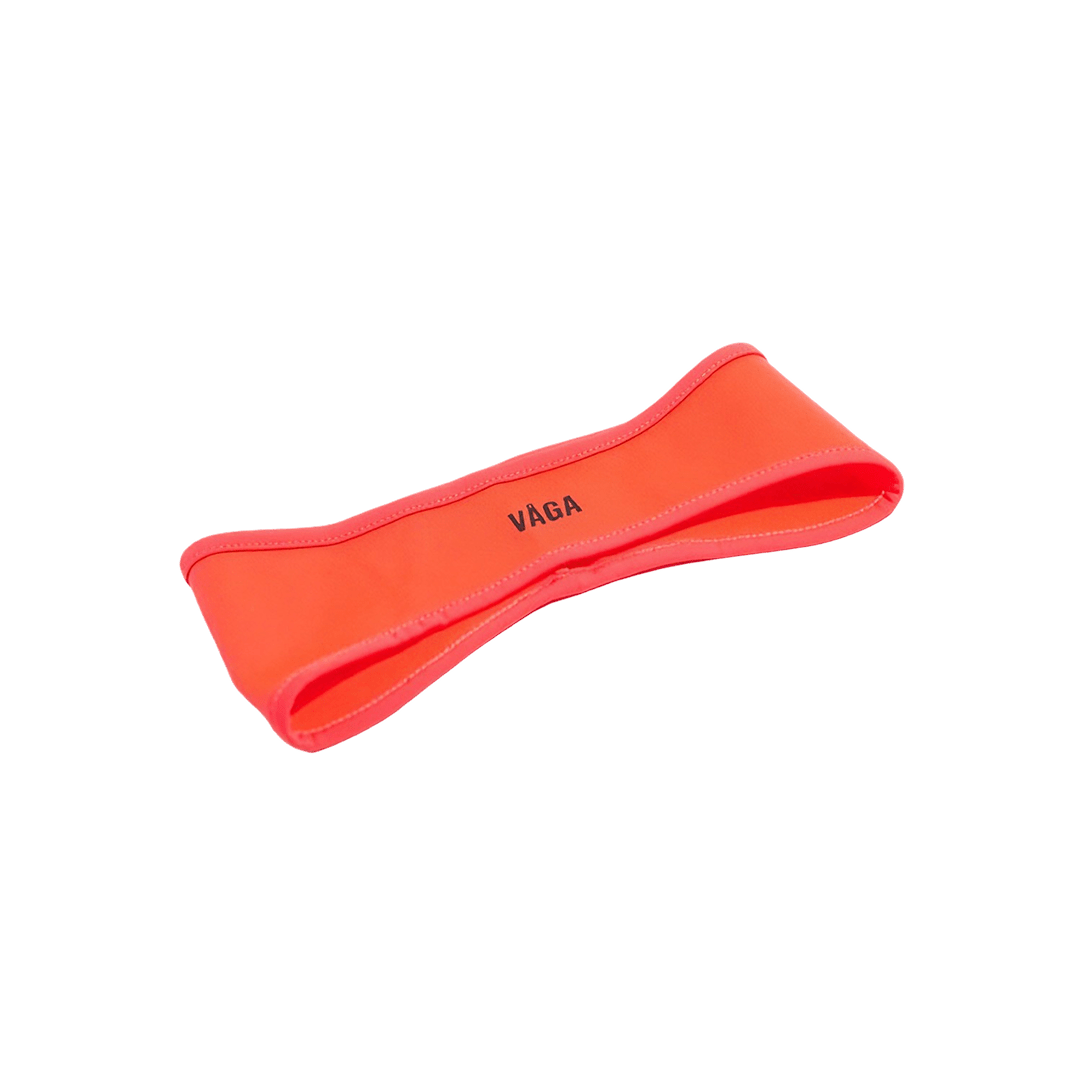 VÅGA Performance Headband – Neon Orange - Interval Running