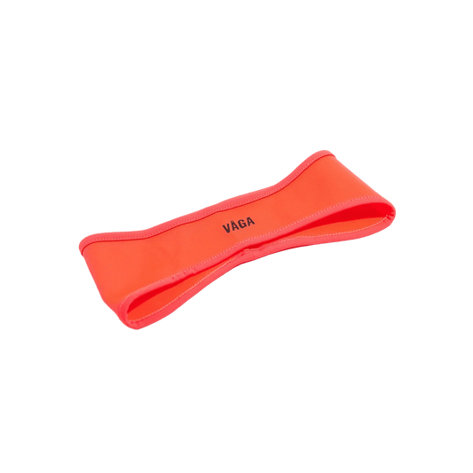 VÅGA Performance Headband – Neon Orange - Interval Running