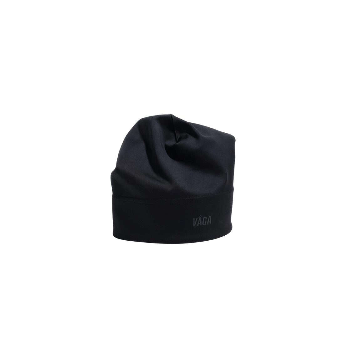 VÅGA Performance Skull Cap – Black - Interval Running